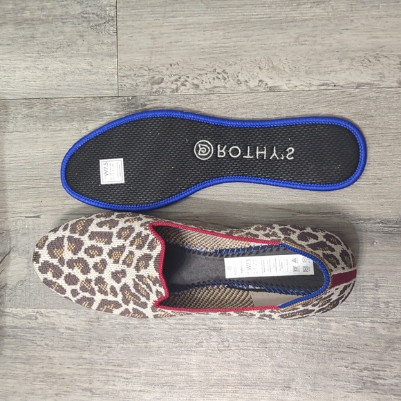Rothy's "The Loafer" Leopard Print Flats - Picture 7 of 9
